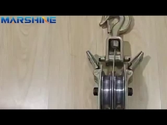 ทั้งสองด้านเปิด 50kn ความจุ สายสายสายพับพูลีบล็อกกับ 2 ค้อน